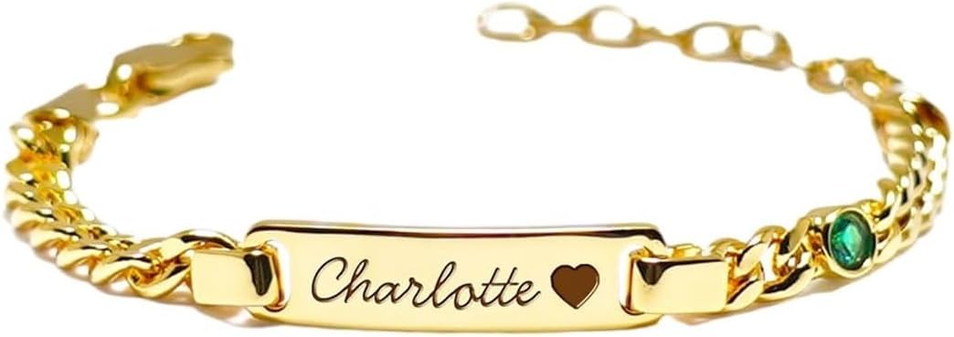 Personalized Baby Name Bracelets for Infant Toddler Kid Girls