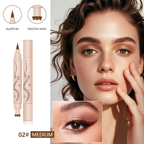 Freckles Stamp Eyeliner, Brown Freckles Pencil y Delineador Líquido miniatura 3