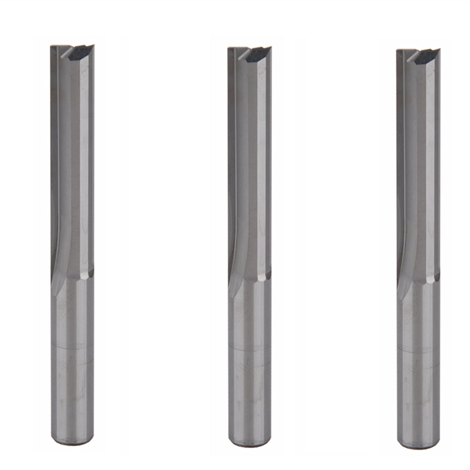 BERWENNY 3pcs 8/42mm CNC End Mills Router Cutting Bit Double Flutes Milling Cutter Tools