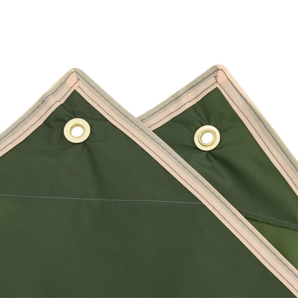 Mangloder Regenponcho mit Kapuze 2-in-1-Design Grün 223x wasserdichter Polyester Campingplane Picknickdecke Zelt Outdoor Wandern Trekking Zubehör