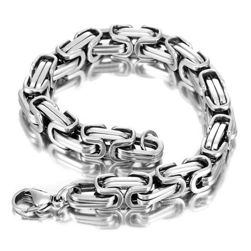 Urbaner Schmuck Herren Armband Edelstahl Silber 21.5 cm (Mit Marken Geschenkpackung) Cover