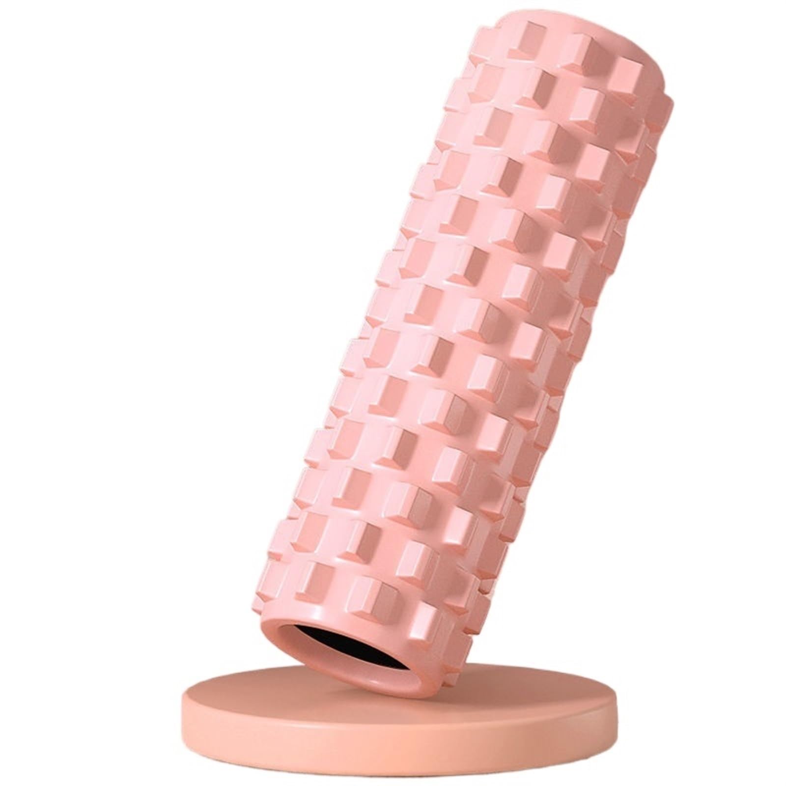 foam roller Rodillo de espuma 45x13cm, columna Yoga, gimnasio, Fitness, ejercicio, rodillo masaje muscular espalda, bloque suave para Espalda Piernas y Yoga(Pink)