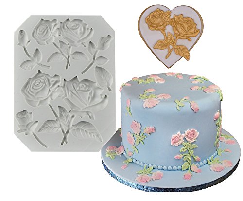 The Easiest Rose Stems Fondant mold Cake Decorating Gumpaste Flowers mold chocolate sugarcraft baking tool