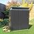 Vongrasig 5 x 3 x 6 FT Outdoor Storage Shed Clearance with Lockable Door Metal Garden Shed Steel Anti-Corrosion Storage House Waterproof Tool Shed for Backyard Patio, Lawn and Garden (Dark Gray)