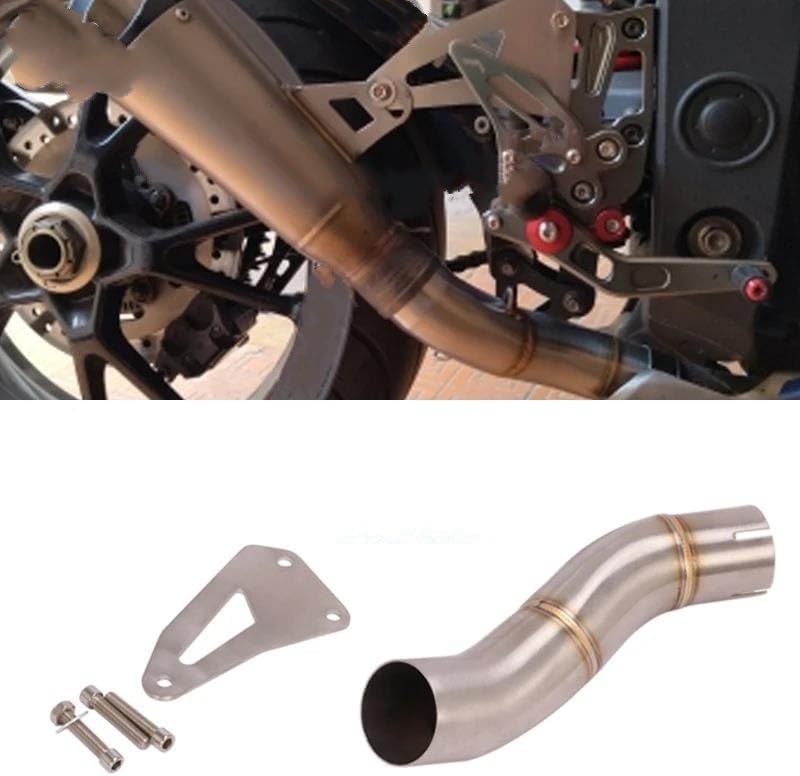 オートバイの排気管 用 X-ADV 750 2017 2018 2019 2020 2021 オートバイスリップオンミドル排気リンク オートバイの 排気システムミッドリンクパイプスリップオンコネクティングチューブ51mmに適合する スピードトリプル1050 R 105 排気システム 用 X-ADV  750 2017 2018 ... オートバイの排気システムミッドリンクパイプスリップオンコネクティングチューブ51mmに適合する スピードトリプル1050 R 105