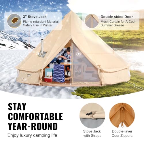 VEVOR Canvas Bell Tent 9.8ft