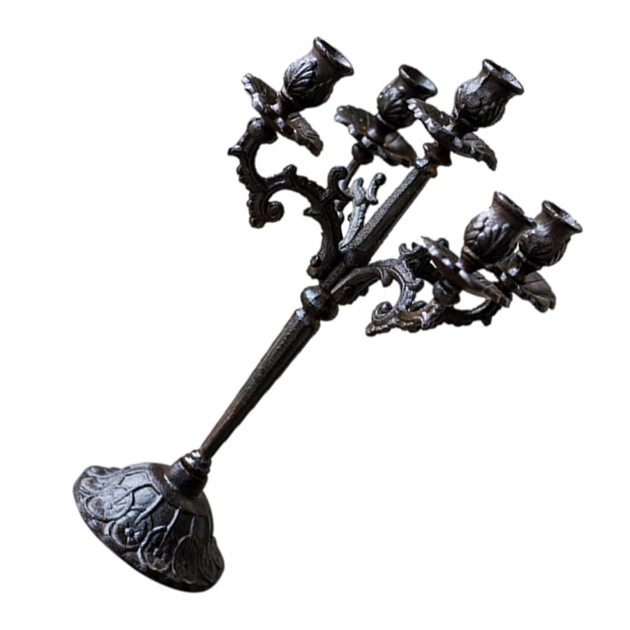 Chandelier bougeoir fer vintage Beavorty décoration table support bougie