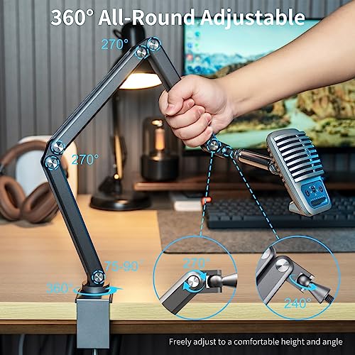 Bras de microphone FULAIM pliable pour libérer de l'espace de bureau - 4