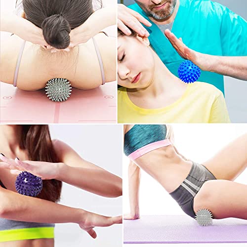 Image of Bodylastics 2 x Acupressure Spike Massage Balls for Deep Tissue, Muscle Recovery & Myofascial Release | Foot, Back, Neck & Shoulder Pain Relief | Portable, Spiky Trigger Point Therapy for Gym & Home