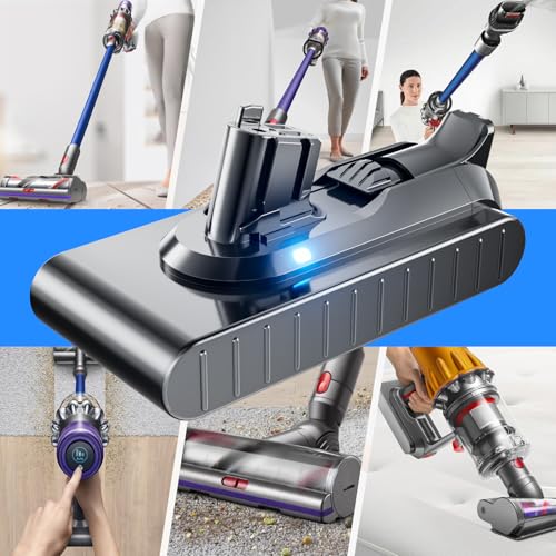 Image of Upgraded 10.0Ah 25.2V Replacement for Dyson V11 V15 Battery【Click-in Version】 Compatible with Dyson V11 Outsize Animal Torque Drive 970425-01 970938-01 V15 Detect SV15 SV16 SV17 Vacuum Cleaner