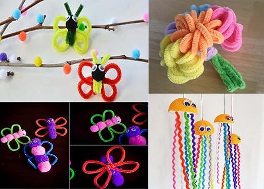 Pipe Cleaners for Craft Projects, DIY Accessory, Scrapbooking & Creative Activities|100 Pieces | MultiColor | Size-12 inch 1