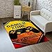 3D Tapis Graffiti Console De Jeu Motif Tapis Salon Moderne Chambre Carre Enfant Ado Flanelle Décoration Tapis, Gamer Tapis de Chaise Orange Gris Noir Lavable Antidérapant (Multi B,120x160 cm)