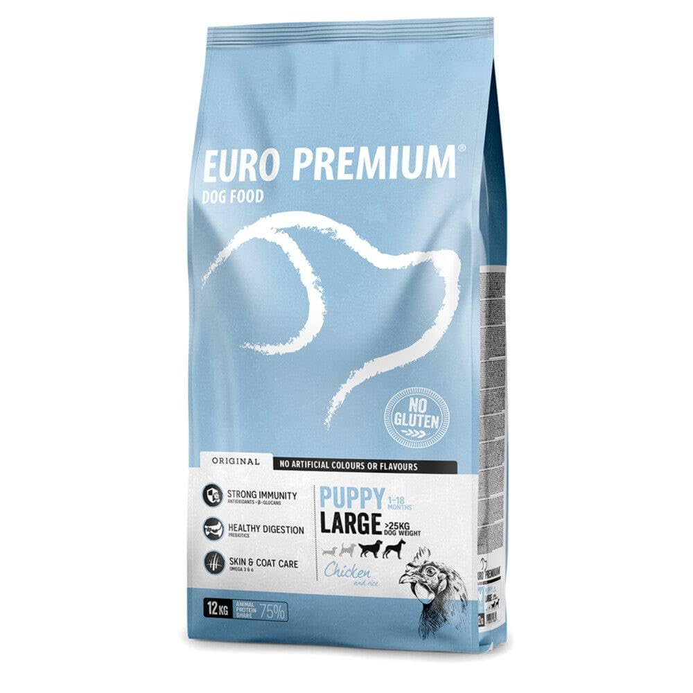 Euro-Premium Cachorro Pollo Grande - Arroz 12 kg