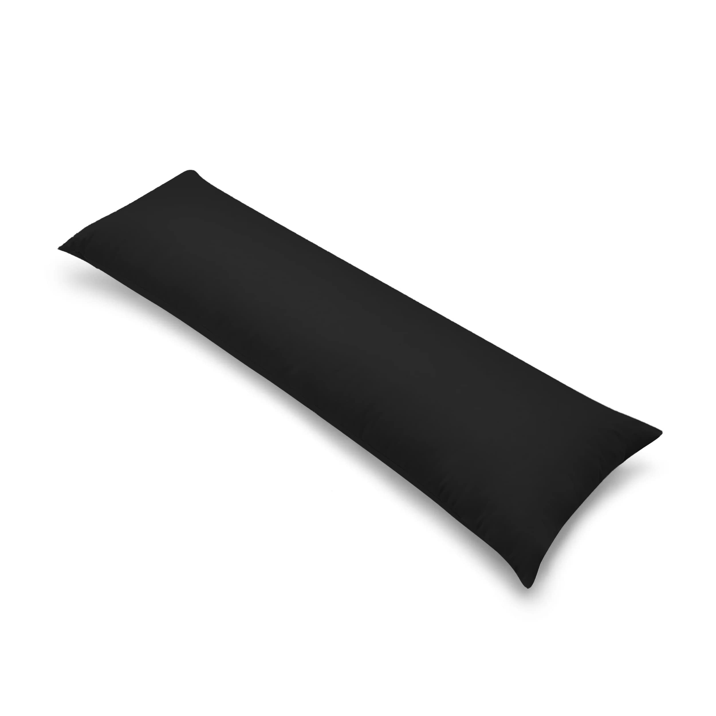 Egypto Black Living Orthopaedic Bolster Pillow (19”X36”) – Hypoallergenic Long Pillow – Soft & Breathable Full Body Pillow With Pillowcase 3Ft