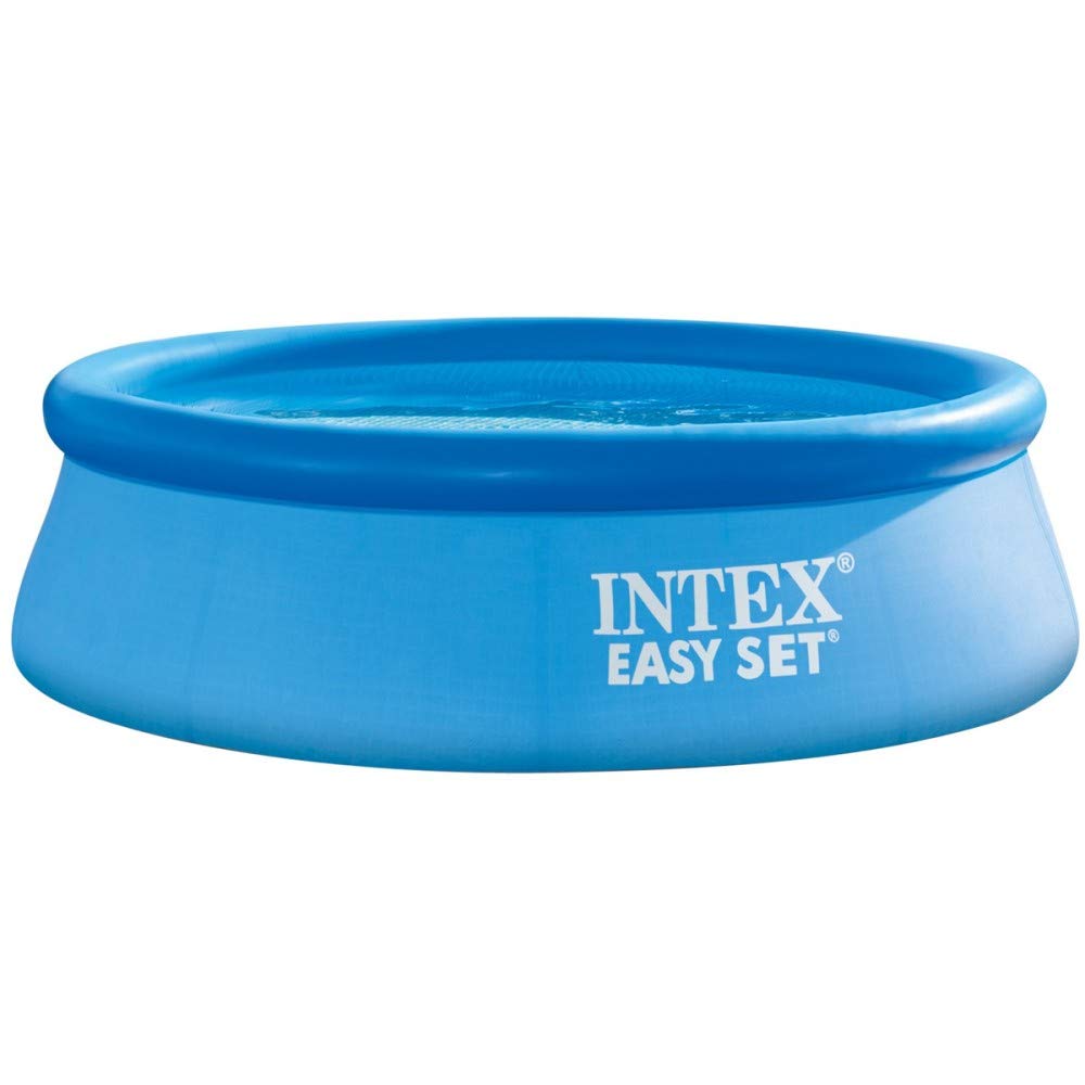 INTEX "Easy Set" XL Pool rund Aufstellpool 305 x 76 cm, Volumen 3.853 l, Großer Aufblasbarer Pool Garten – Aufstellpool Schwimmbecken Kinder ab 6 Jahren, blau (28120NP)