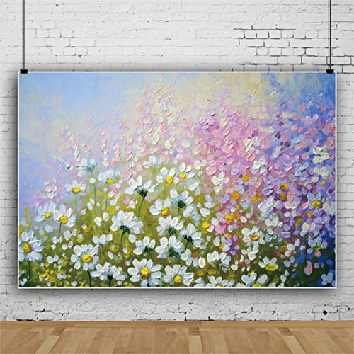 Fondo Fotográfico de Vinilo 10x8ft Flores Multicolor miniatura 4