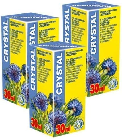 – Crystal PhytoConcentrate (Pack of 3) 21 Day Course - Natural Plant Extracts - Cardiovascular Health - Micro Circulation - Atherosclerosis - Cholesterol Control