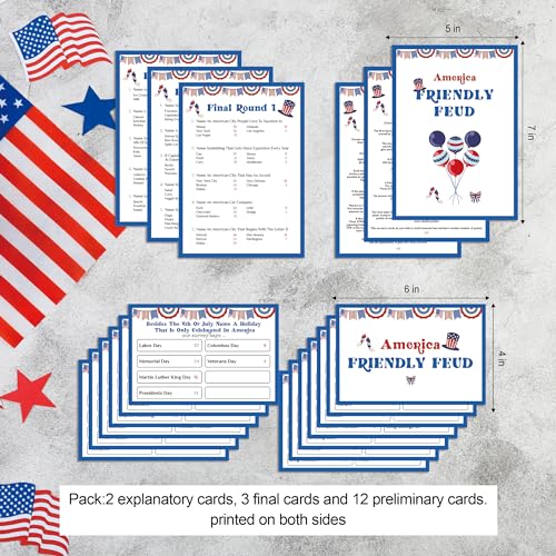 Juego de trivia 4th of July para adultos y familia miniatura 2