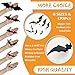 170Pcs 3D Bats Wall Decor, Bats Halloween Decorations, 6 Sizes PVC Bat Stickers Halloween Party Supplies for DIY Home Window Wall Decals Indoor Room Bathroom Door Decor with Double-Sided Foam Tape