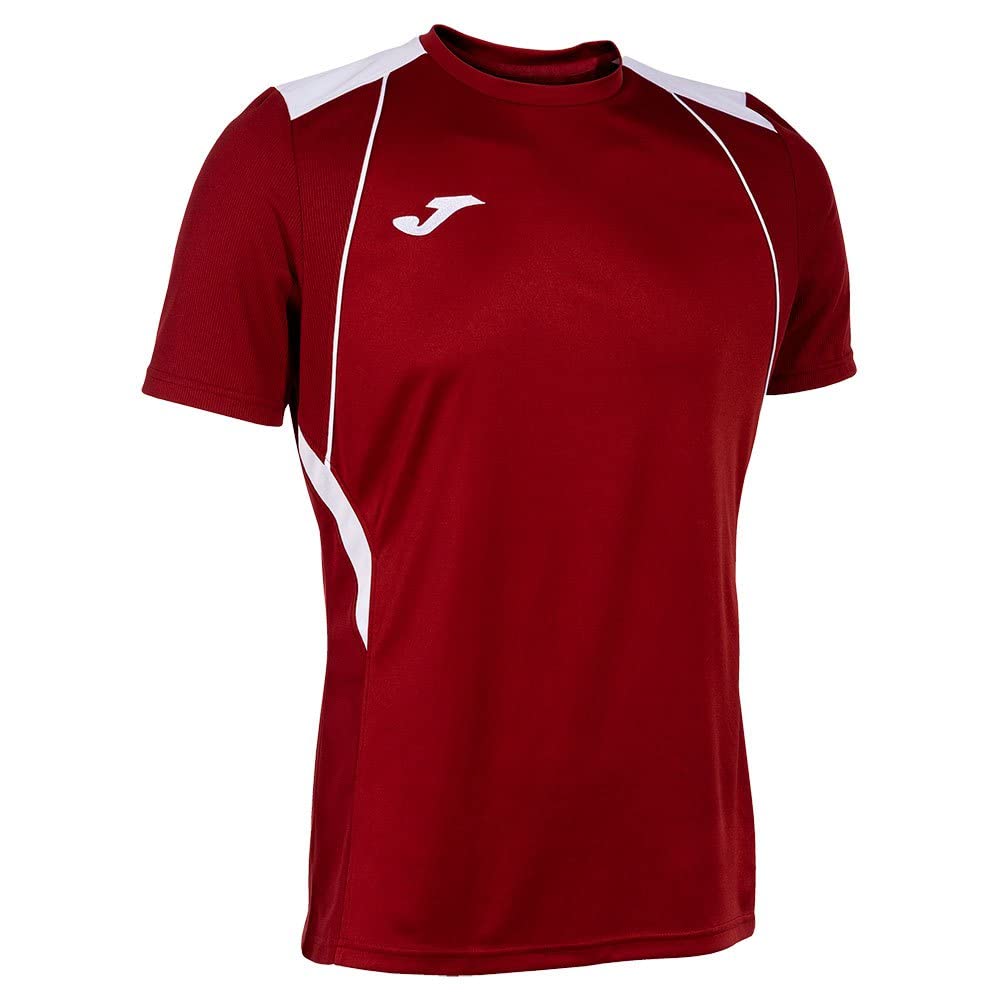 Joma Men's Championship VII T-Shirt, Burgundy White, XL