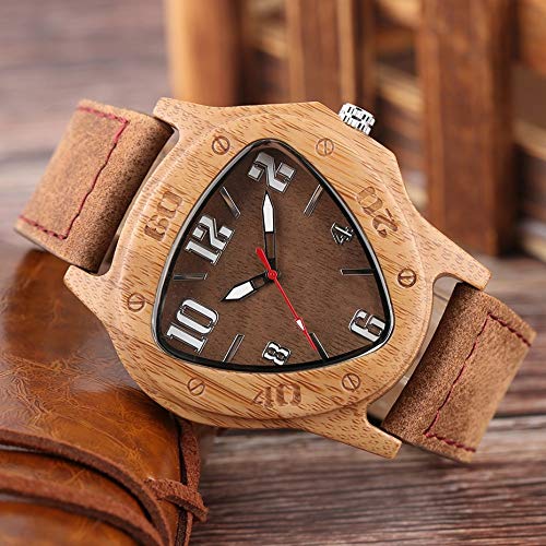 PLUIEX Orologio in Legno Orologi da Uomo Creativi