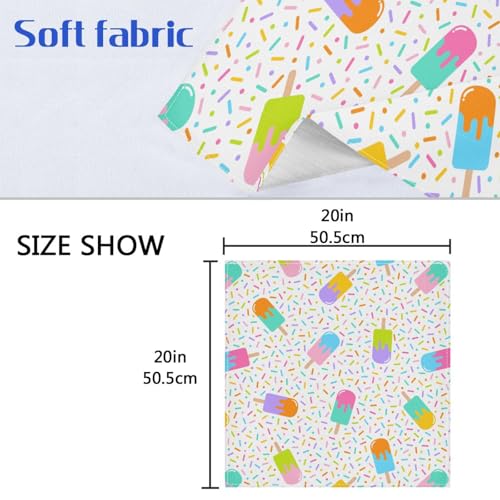 Servilletas de Tela Set de 6 Popsicle Coloridas 20x20in miniatura 6