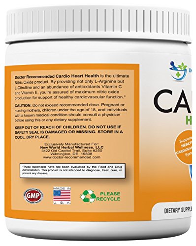 image for DOCTOR RECOMMENDED SUPPLEMENTS Cardio Heart Health-L-Arginine Powder S