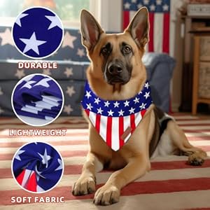 4th of July Dog Bandanas 2 Pack Triangle Reversible memorial day American Flag Scarf for Dogs and Cats Patriotic Bandana for Small Large and Extra Large Dogs Cats 4th of July Dog Bandanas 2 Pack Triangle Reversible memorial day American Flag Scarf for Dogs and Cats Patriotic Bandana for Small Large and Extra Large Dogs Cats