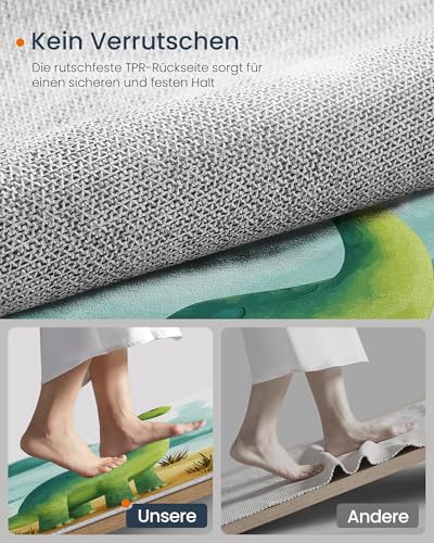 Moquette bleu clair doux motif dinosaure avec surface lavable en machine - 6