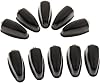 Practical Iron End Tom Drum Lugs For Drummer Percussion Parts (10 pieces) (Black)