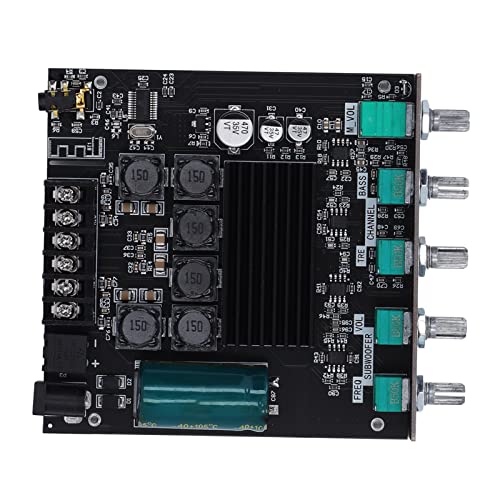 Subwoofer Amplifier Board ZK TB21 100W 2.1 Channel High Power Bluetooth Hifi Audio Amplifier Board for Home Theater Systems Aluminum DC12 24V