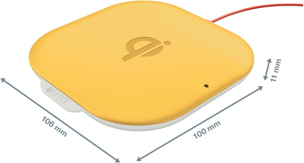 Leitz Cosy QI Wireless Charger, Yellow, Cosy Series, 64790019