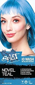 Splat | Novel Teal | 10 Wash No Bleach | Temporary Hair Dye