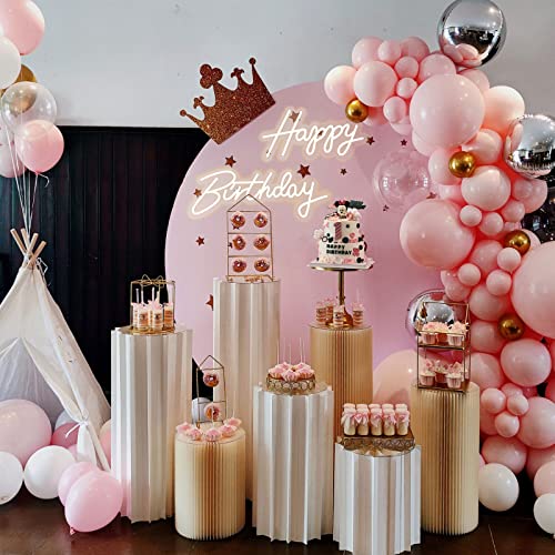 Atols Happy Birthday Large Neon Sign For Wall Decor, With Dimmer Switch, 12V Reusable Happy Birthday Neon Light Sign For All Birthday Party Decoration, Size-Happy 16.5X8Inch, Birthday 23 X 8Inch #TOP3