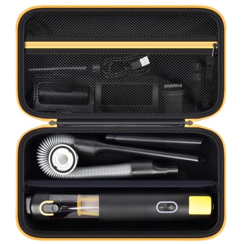 GWCASE Case for Fanttik Slim V8 Apex/for Fanttik V8 Mate Portable Mini Cordless Car Vacuum. Organizer with Removable Divider (Black)