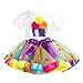 Kinder Geburtstag T-shirt Tutu Kleid 2 Stück Baby Mädchen Kurzarm Tops Rock Party Outfits 2-3 Jahre