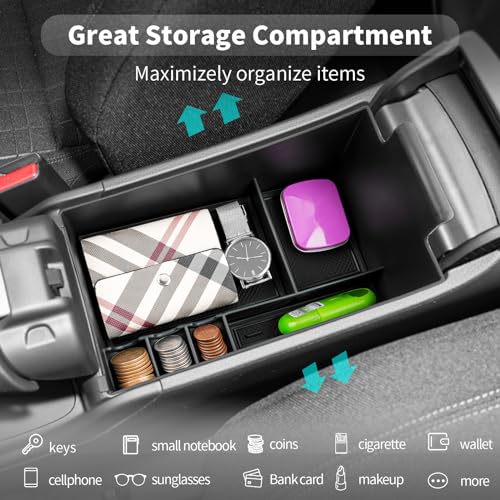 Image of CDEFG 2025 2026 2027 HR-V Center Console Organizer Tray for 2023-2026 2027 Honda HRV HR-V Accessories Middle Console Armrest Tray Storage Box Secondary Insert Coin Container Car Interior Accessory