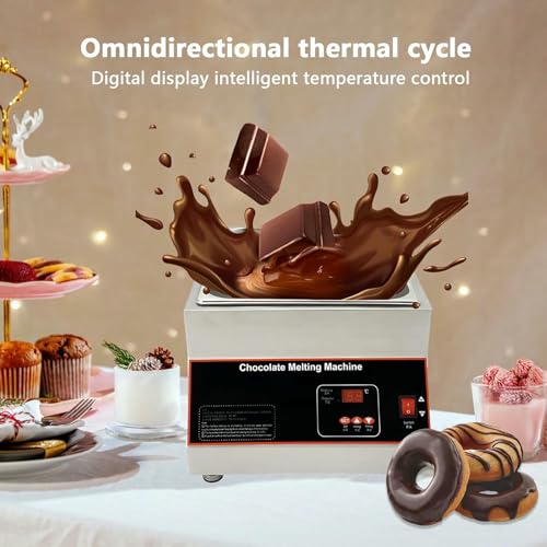 Máquina eléctrica para fundir y templar chocolate 4 cubetas miniatura 5