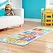 Melissa & Doug Hop and Count Hopscotch Game Rug (3 pcs, 78.5 x 26.5 inches) Classic Hopscotch Rug for Kids