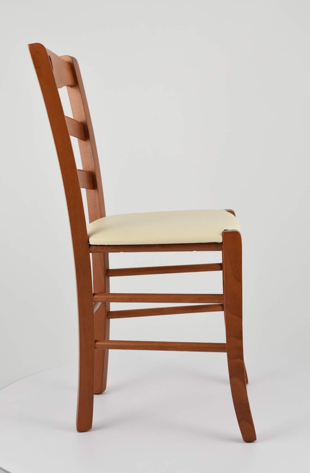 Chaise Enfant OMINO En Bois – Assise Ronde, Teinte Cerisier Clair