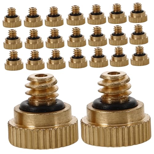 Abaodam 30pcs Brass Misting Spray Nozzle Atomizing Nozzle Sprayer Outdoor Humidification