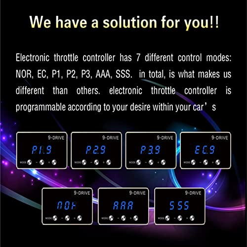 Throttle Response Controller 9 Drive Modes Smart Electronic Racing Accelerator Compatible with Toyota Lexus(821)