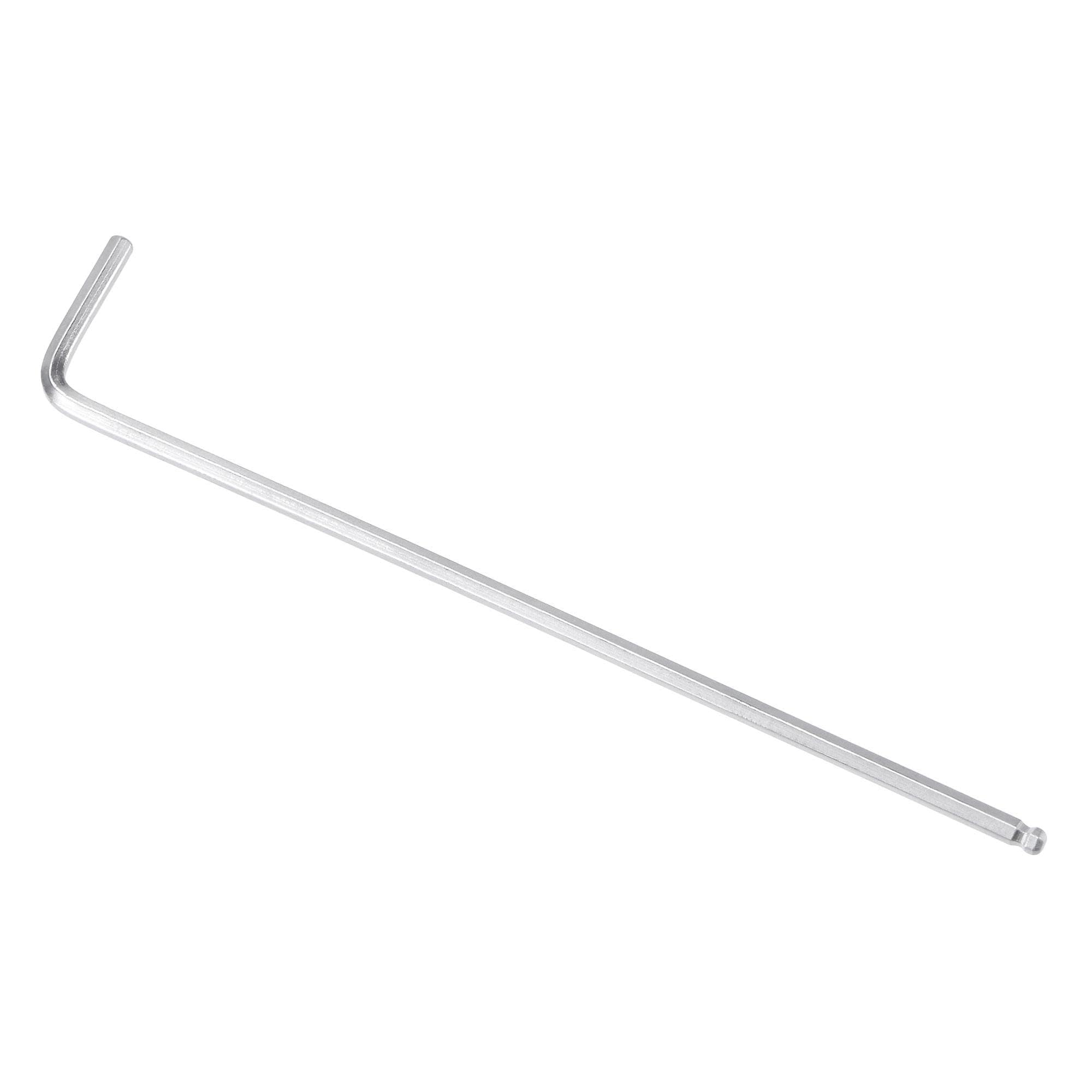 Unifizz 2.5mm Ball End Hex Key Wrench, L Shaped Long Arm Cr-V Allen Wrench Repairing Tool