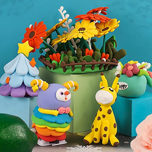 Ifergoo 36-Color Air Dry Clay Kit for DIY Slime - Easy to Use, Perfect Gift for Kids