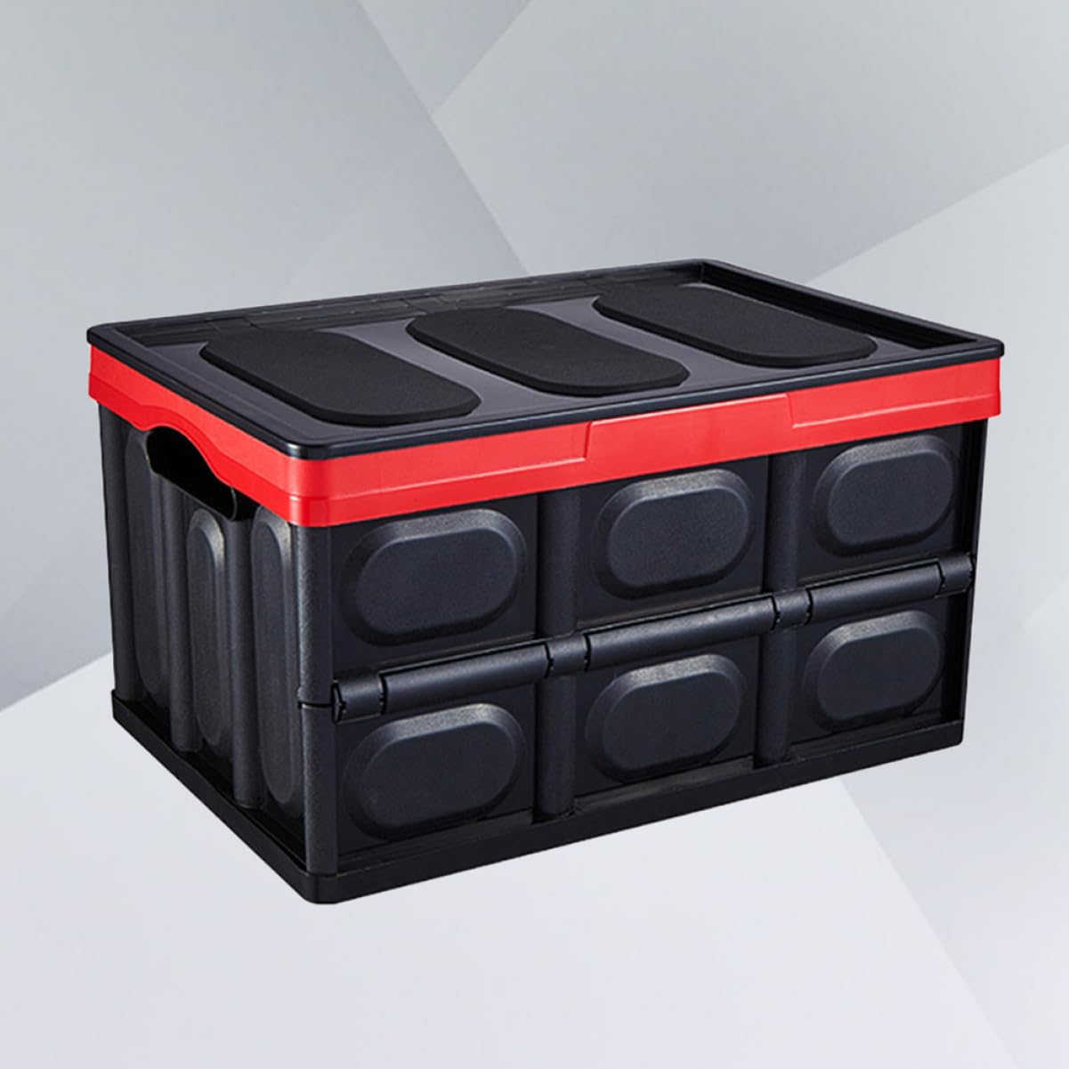 OUNONA Organisateur de coffre de voiture pliable conteneur de stockage de coffre organisateur de poubelle car organizer Black