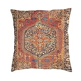 17th Century Turkish Carpet Print 1 Throw Pillow Covers Soft Velvet Decorative Throw Pillowcases Cus