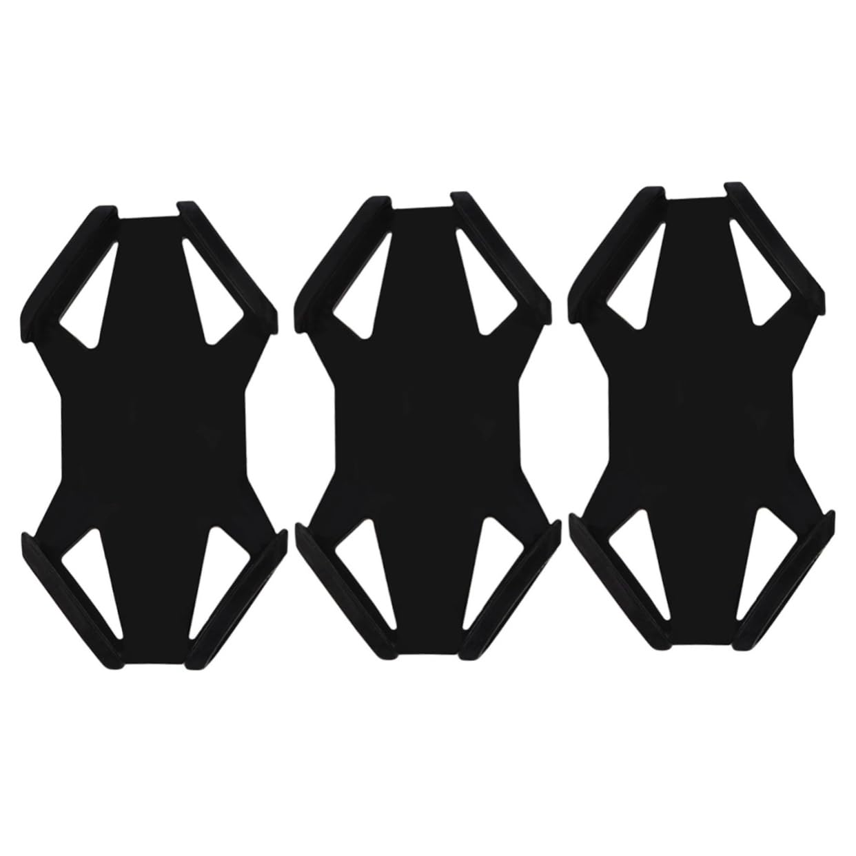 Hemobllo 3pezzi Supporto Per Smartphone Silicone Per Staffa Antivibrante Per Manubrio Bici Compatibile Con Dispositivi