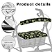 Luarisgur Walkers Rollators Accessories Green Leaves St Patricks Day Decor Walker Seat Covers for Seniors Irish Lucky Day Pattern Universal Rollator Walker Seat and Backrest Covers