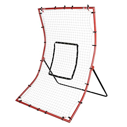 Franklin Sports Pitch Back Baseball Rebounder - Pitch Return Trainer and Rebound Net - All Angles for Grounders and Pop Flies - 68 x 44 Inch