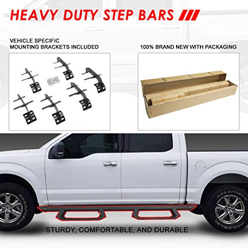 Estribos Auto Dynasty compatibles Ford F150-F350 2015-2022 miniatura 5